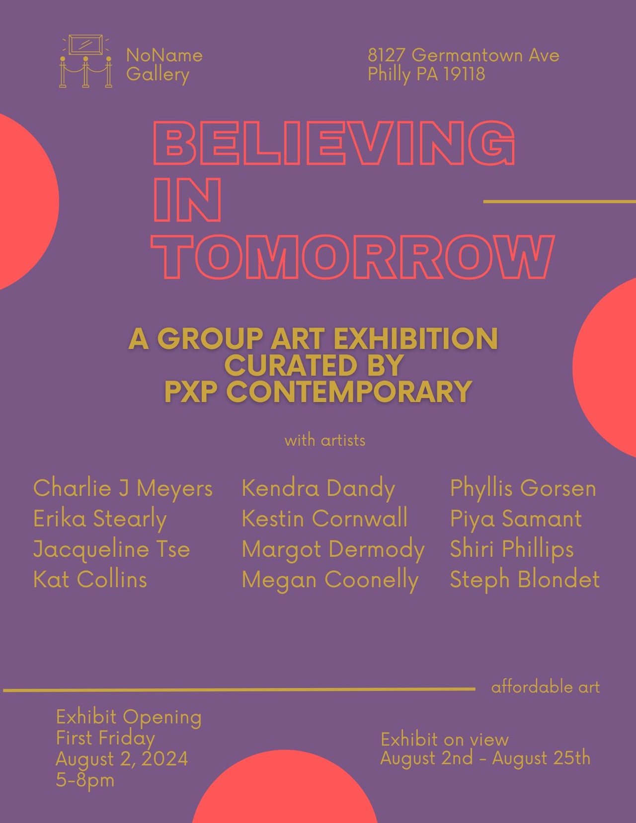 PxP Contemporary and NoName Gallery present “Believing In Tomorrow”