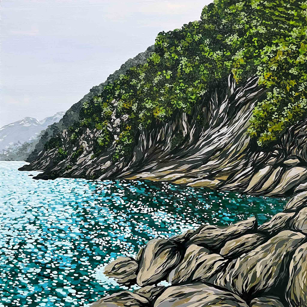 Claire Coleman, Mediterranean Cliffside - Original Painting – PxP ...