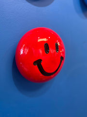 Jessica Elder, Red Smiley Face - Original Wall Sculpture