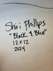 Shiri Phillips, Black and Blue - Original Painting