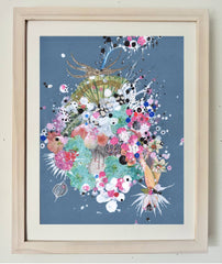 Jenny Brown, Celestial Tide Pool - Original Collage